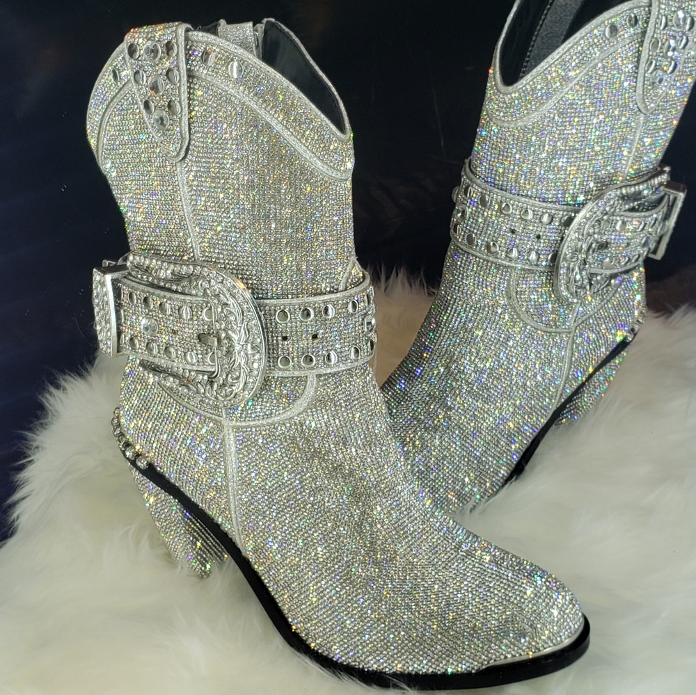 Icy Sheriff Shine Cowboy Boots